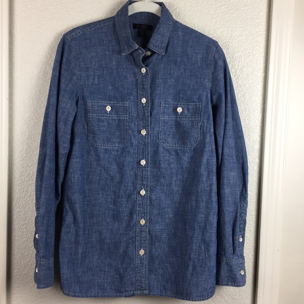 J. Crew Chambray Button Down Shirt